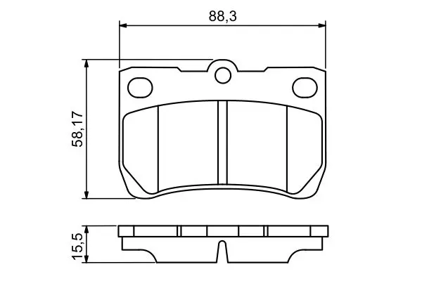 Handler.Part Brake pad set, disc brake Bosch 0986494253 5