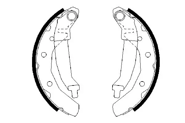 Handler.Part Brake shoe set Bosch 0986487628 5