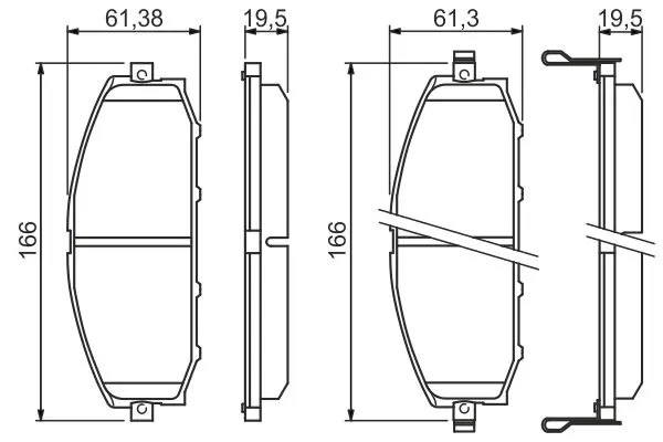 Handler.Part Brake pad set, disc brake Bosch 0986494150 5