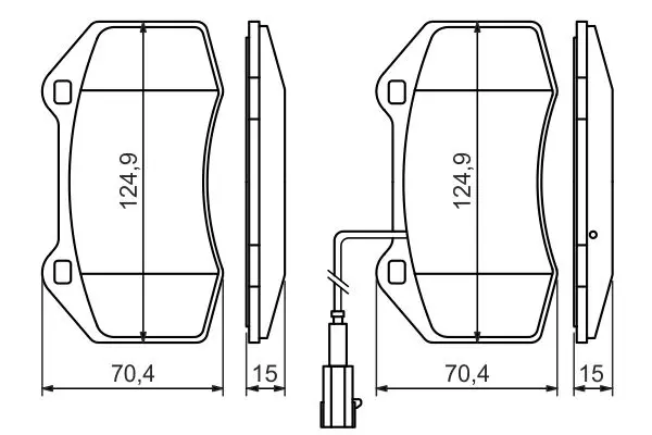 Handler.Part Brake pad set, disc brake Bosch 0986494228 7