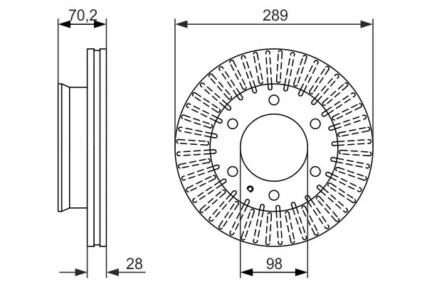 Handler.Part Brake disc Bosch 0986479711 5