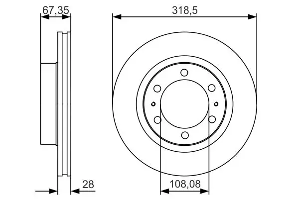 Handler.Part Brake disc Bosch 0986479R46 5