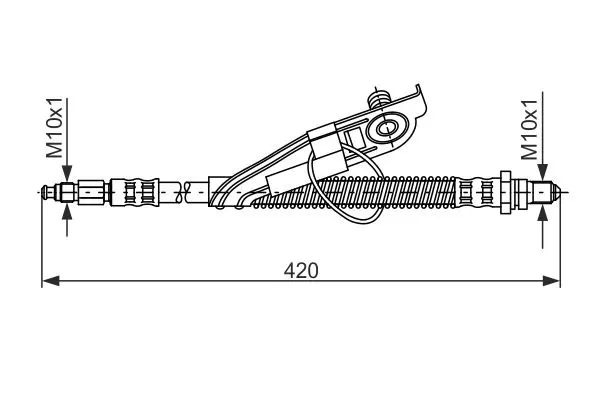 Handler.Part Brake hose Bosch 1987476816 1