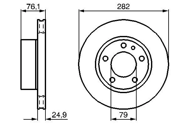 Handler.Part Brake disc Bosch 0986478217 1