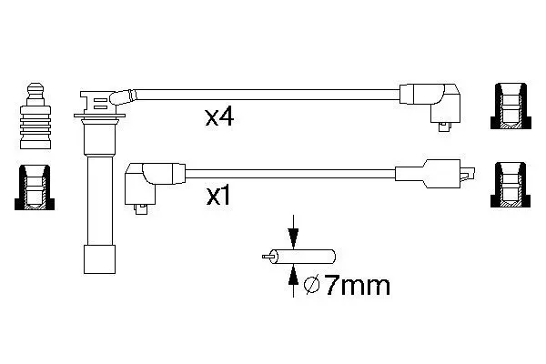 Handler.Part Ignition cable kit Bosch 0986356760 5