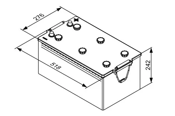 Handler.Part Starter battery Bosch 0092T30800 5