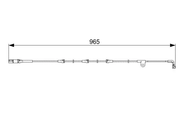 Handler.Part Warning contact, brake pad wear Bosch 1987473027 5