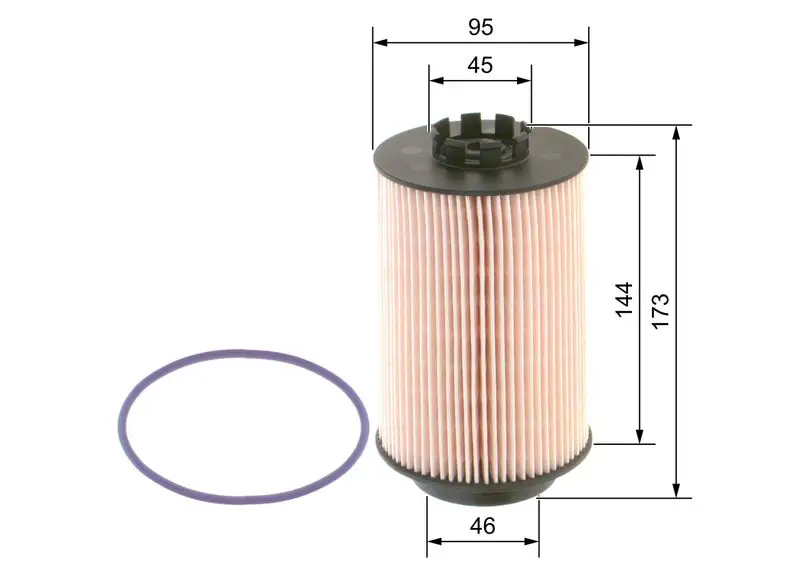 Handler.Part Fuel filter Bosch F026402744 5