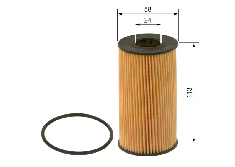 Handler.Part Oil filter Bosch F026407125 5