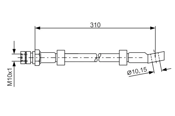 Handler.Part Brake hose Bosch 1987476464 1