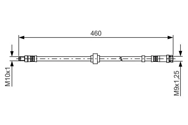 Handler.Part Brake hose Bosch 1987481465 1