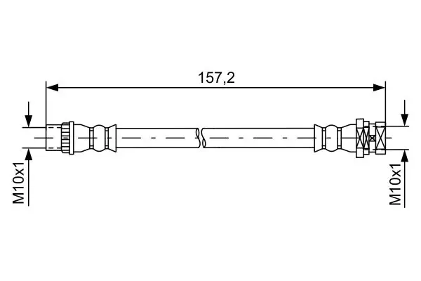 Handler.Part Brake hose Bosch 1987481624 1