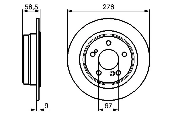 Handler.Part Brake disc Bosch 0986478565 1