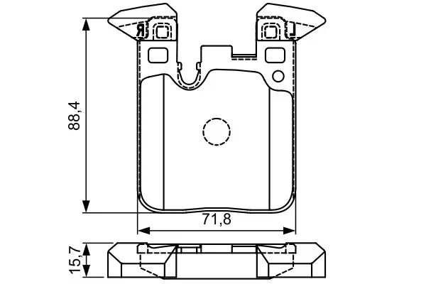 Handler.Part Brake pad set, disc brake Bosch 0986495335 5