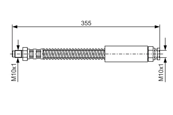 Handler.Part Brake hose Bosch 1987476519 1