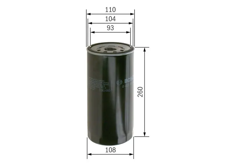 Handler.Part Oil filter Bosch 0451403001 1