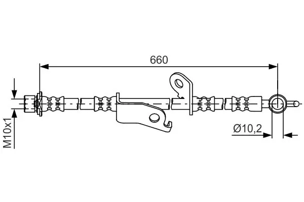 Handler.Part Brake hose Bosch 1987481641 1