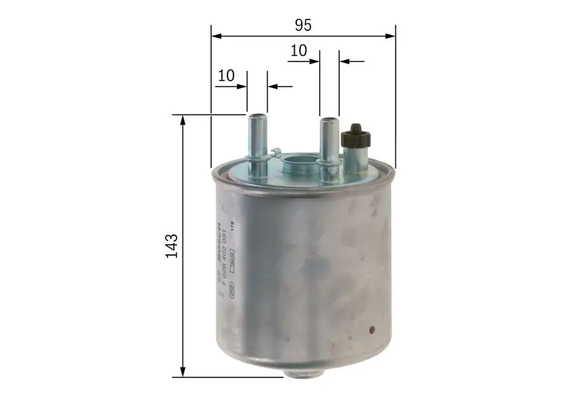 Handler.Part Fuel filter Bosch F026402081 5