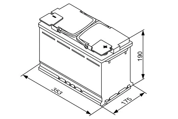 Handler.Part Starter battery Bosch 0092S60130 2