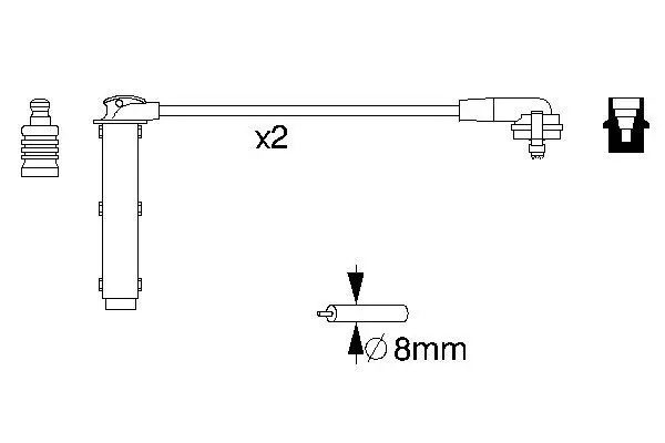 Handler.Part Ignition cable kit Bosch 0986356833 5