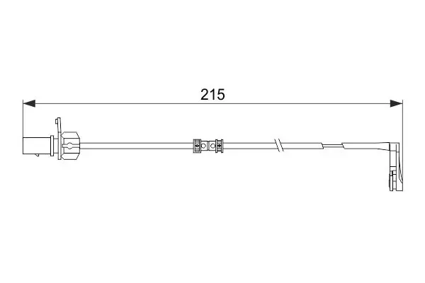 Handler.Part Warning contact, brake pad wear Bosch 1987474489 1