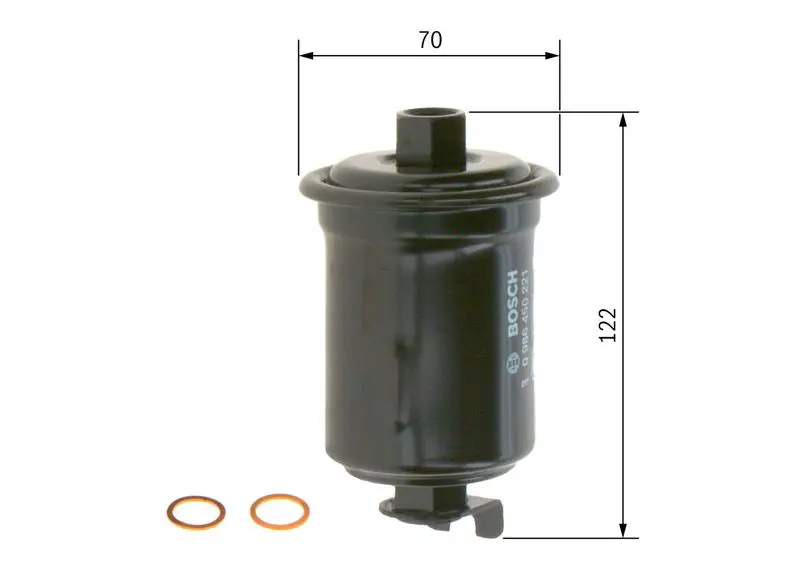 Handler.Part Fuel filter Bosch 0986450221 5