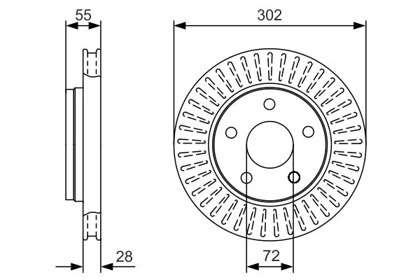 Handler.Part Brake disc Bosch 0986479C38 5