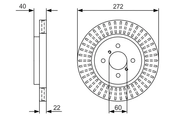 Handler.Part Brake disc Bosch 0986479V08 5