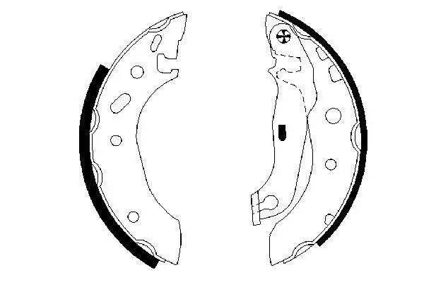 Handler.Part Brake shoe set Bosch 0986487598 1