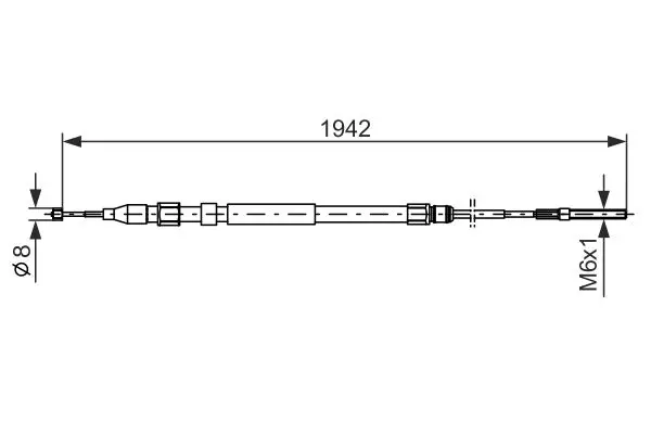 Handler.Part Cable, parking brake Bosch 1987477820 5