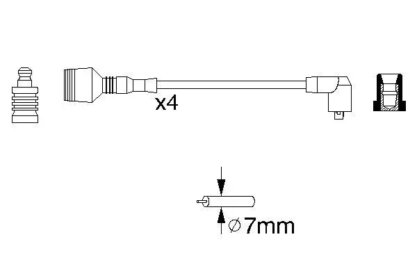 Handler.Part Ignition cable kit Bosch 0986356856 5