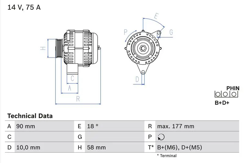 Handler.Part Alternator Bosch 0986049111 1