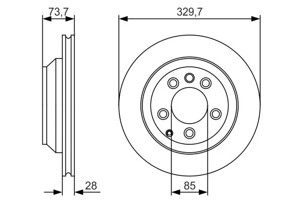 Handler.Part Brake disc Bosch 0986479S20 5