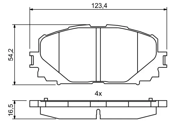 Handler.Part Brake pad set, disc brake Bosch 0986494770 7