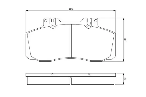 Handler.Part Brake pad set, disc brake Bosch 0986468350 5