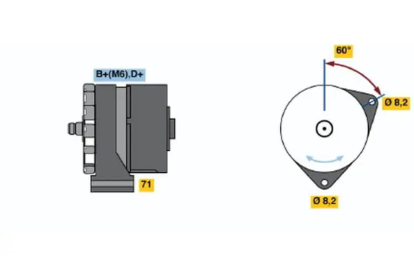 Handler.Part Alternator Bosch 0120489065 1