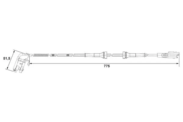 Handler.Part Sensor, wheel speed Bosch 0265007779 5