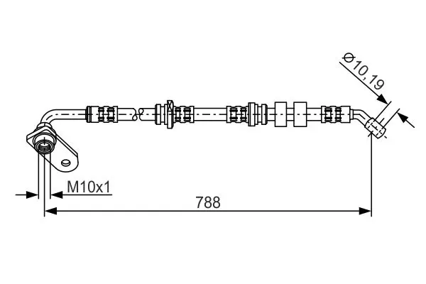 Handler.Part Brake hose Bosch 1987476935 5