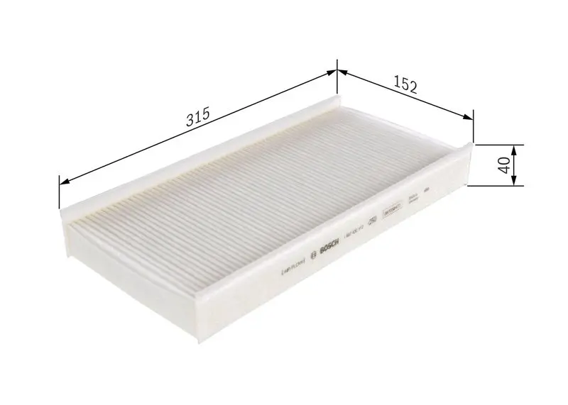 Handler.Part Filter, interior air Bosch 1987432112 5