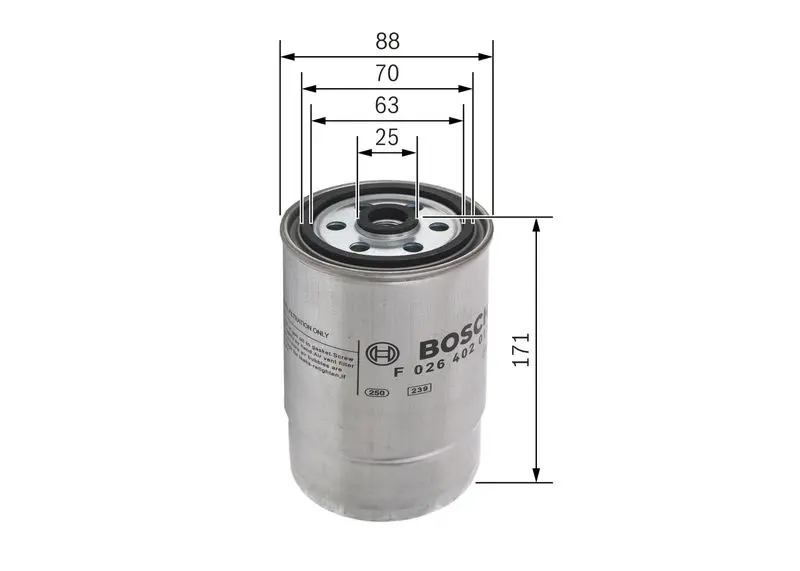 Handler.Part Fuel filter Bosch F026402013 5