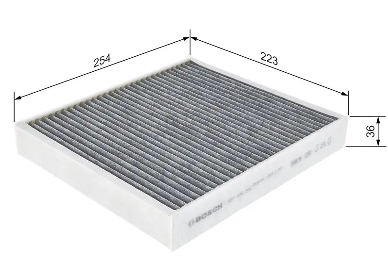 Handler.Part Filter, interior air Bosch 1987435502 5