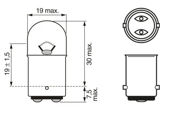 Handler.Part Automotive bulb Bosch 1987302705 5