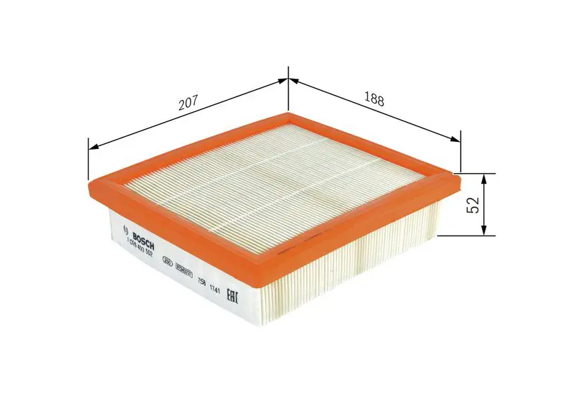 Handler.Part Air filter Bosch F026400502 5