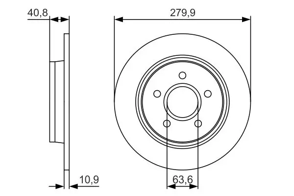 Handler.Part Brake disc Bosch 0986479S49 5