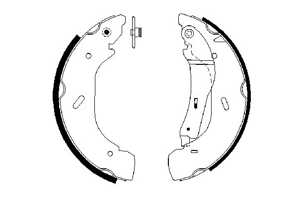 Handler.Part Brake shoe set Bosch 0986487612 5