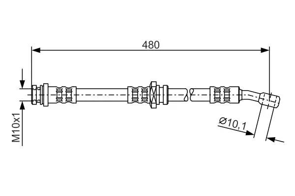 Handler.Part Brake hose Bosch 1987476787 5