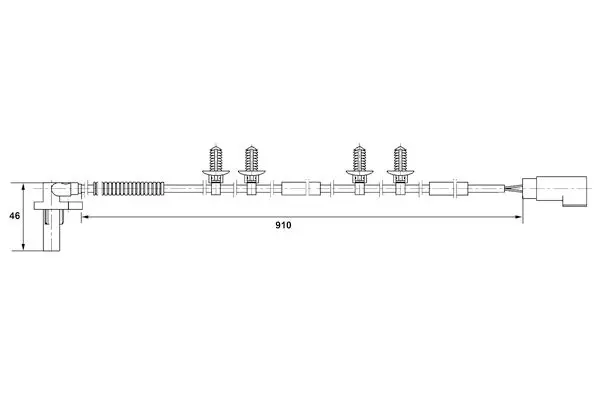 Handler.Part Sensor, wheel speed Bosch 0265007417 5