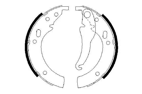 Handler.Part Brake shoe set Bosch 0986487012 2