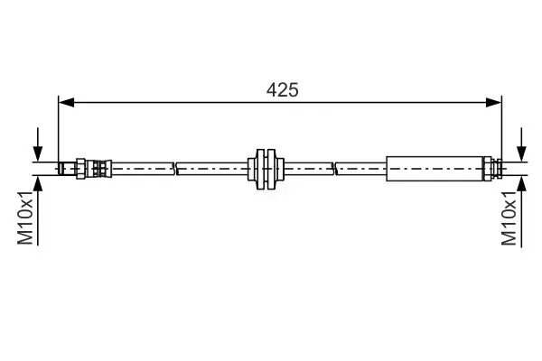 Handler.Part Brake hose Bosch 1987481500 1