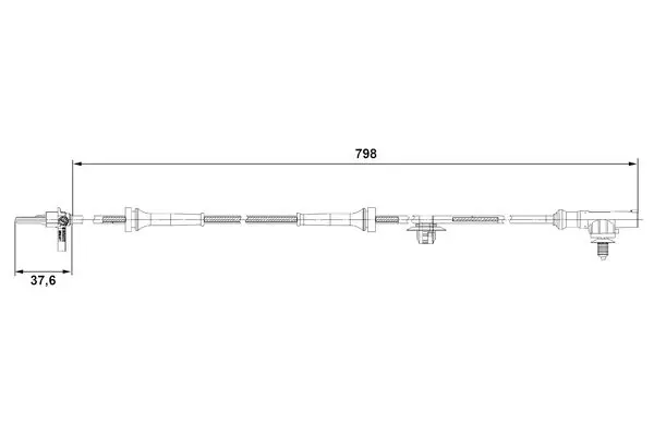 Handler.Part Sensor, wheel speed Bosch 0265007687 5